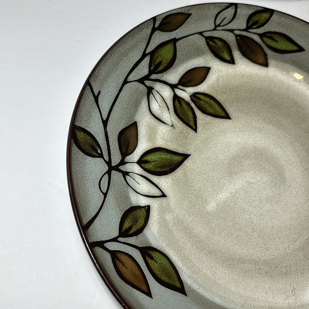 Pfaltzgraff Everyday Rustic Leaves Salad Dessert Plates Set Of 2 Discontinued - Picture 5 of 8